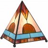 Tiffany lampa stolná PYRAMÍDA CHIC