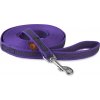 Firedog Pogumované vodítko 20 mm 2 m s rúčkou fialové