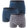 KARL LAGERFELD - boxerky 3PACK organic cotton Ikon mini KARL excalibur & navy color - limitovaná edícia-XL (97-102 cm)