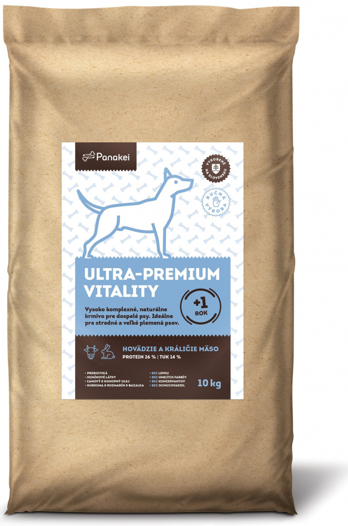 Panakei Ultra Premium Granule pre psa Hovädzie Králik 10 kg