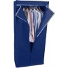 ALPINA Textilná šatníková skriňa 75x50x160cm tmavo modráED-208328