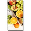 Nástenné hodiny vertikálne Kuchyňa farebné ovocie 30x60 cm