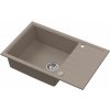 Ruvetti Axel granitový drez 78x50 cm béžová 3001AX_BE160XL_W