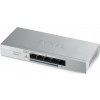Zyxel GS1200-5HPv2 5-port Desktop Gigabit Web Smart PoE switch, 4x PoE+ GbE, PoE 60W, fanless