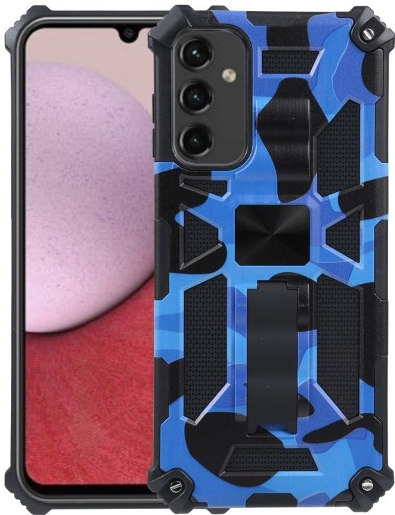 Púzdro Camo Armor Samsung Galaxy A14 4G/5G modré