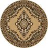 Alfa Carpets Kusový koberec TEHERAN T-102 beige kruh - 190x190 (průměr) kruh cm Béžová
