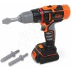 Vŕtačka elektronická Black&Decker Electrical Drill Smoby so svetlom a 2 nadstavcami