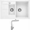 Blanco METRA 6 S Compact biely s excentrom 513468 + Blanco MILA chróm 519414