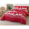 XPOSE® Bavlnené Renforcé obliečky INGRID - červené 140x200 cm, 70x90 cm, Bavlna RENFORCÉ + Predĺžená možnosť vrátenia tovaru do 50 dní