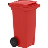 PK Group Plastová popolnica 120 l červená