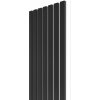 Wall Concept akustický panel čierna, biely filc + MDF, 2750 x 285 x 21 mm 0,78m²