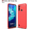 Gumený kryt na Motorola Moto G8 Power Lite - Červený