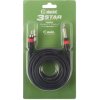 ADAM HALL K3 TPC 0300 M (Prepojovací kábel 2x RCA Male – 2x Jack 6,3, 3 m)