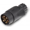 Zástrčka - vidlica 7 pól 12V, dvojvývodová, TESAT