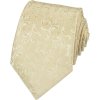 Quentino pánská kravata s elegantním ornamentálním vzorem béžová