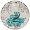 The Perth Mint strieborná minca minca Lunar Series III Rok of Snake 2025 Kolorovaná 2 Oz