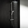 HANSGROHE Crometta E Showerpipe nástenný sprchový systém s termostatom, horná sprcha 1jet 240 x 240 mm, ručná sprcha 2jet, chróm, 27271000