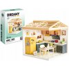 Miniatúrny domček pre bábiky DIY - KUCHYŇA, model, LED, 126 DIELOV.