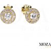 MOZA gold Diamantové náušnice MG2016 Farba Zlata: žlté Au