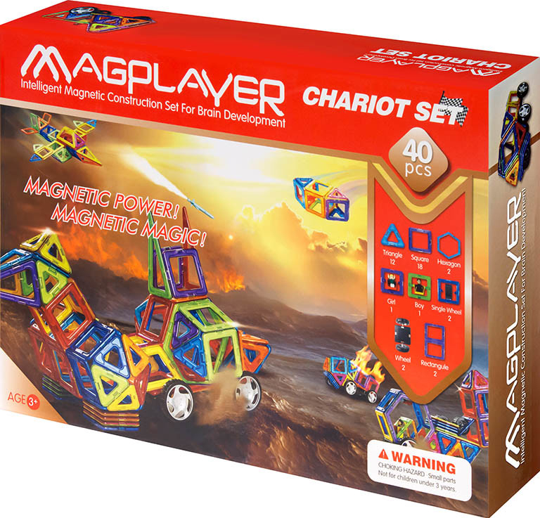 Magplayer magnetická stavebnice 40 ks