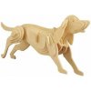Woodcraft Drevené 3D puzzle Pes M011