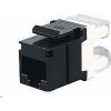 Solarix zárezový keystone CAT5E UTP RJ45 čierny SXKJ-5E-UTP-BK 25286501