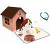 Psík s búdou a taštičkou 18 cm (W028982)