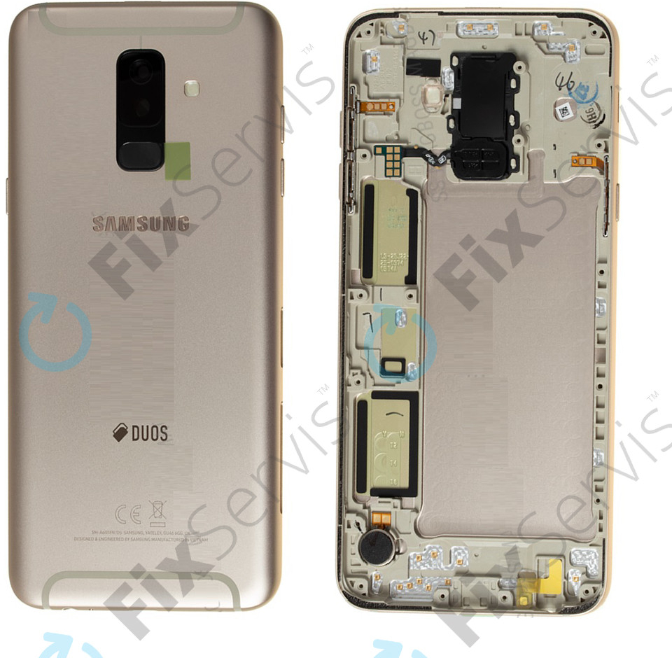 Kryt Samsung Galaxy A6+ 2018 zadný Zlatý