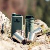 STANLEY ADVENTURE Pre-Party Shot Glass + Flask Set Green