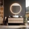Nimco Okrúhle zrkadlo LED s dvoma dotykovými senzormi ZP 26003RVX