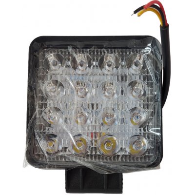 LED pracovné svetlo 16LED 110x110 48W FLAT 9-36V AWL10