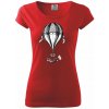 Teplovzdušný balón kreslený - Dámske tričko Pure - 2XL ( Červená )