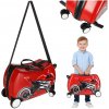 Detský pojazdný kufor na kolieskach s motívom motorky 30 l