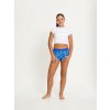 Modibodi dievčenské menštruačné nohavičk Teen Hipster Boyshort Super Boho Botanical Blue