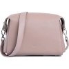 Vuch Dámska kožená crossbody kabelka Lison Dusty Pink