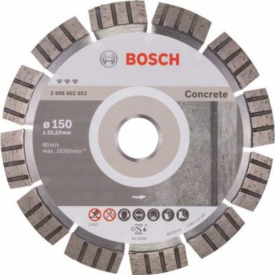 Bosch Diamantový deliaci kotúč Best for Concrete 150 x 22,23 x 2,4 x 12 mm 2608602653