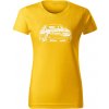 T-ričko Alfa Romeo 156 predfacelift dámske tričko Farba trička: Žltá, Farba potlače: Biela, Veľkosť: XXL