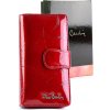 Pierre Cardin 02 LEAF-N 116 červená dámska lakovaná peňaženka 9,5 x 17 x 3,5 cm