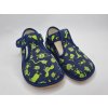 Beda barefoot papuče zelená příšerka BF 060010/W