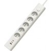 Kábel predlžovací Viking 5× zásuvka, 1× USB, 2× USB-C, 1,5m (VYC53W) biely