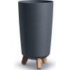 Prosperplast Kvetináč na nožičkách GRACIA TUBUS SLIM 19,5 cm antracit