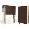 NIV, Journal the Word Bible, Imitation Leather, Brown, Red Letter Edition, Comfort Print: Reflect, Take Notes, or Create Art Next to Your Favorite Ver (Zondervan)(Kniha)