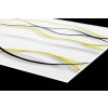 DIMEX | Plexisklo za kuchynskú linku PGT-06060-100 | 60 x 60 cm Žlté vlny + Plexisklo za kuchynskú linku DIMEX v rozmere 60 x 60 cm, Žlté vlny + Lepidlo zadarmo