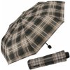 Derby Hit Mini káro deštník skládací šedý