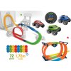 FleXtreme Discovery Set flexibilná autodráha Set Smoby so Superloops okruhmi a predĺžená dráha 612 cm s výhybkou a fixáciou a 3 elektronické autíčka