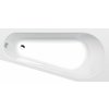 POLYSAN - PROJEKTA R asymetrická vaňa 160x80x44cm, biela 21111