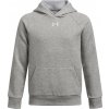 Chlapčenská mikina Under Armour, RIVAL FLEECE HOODIE sivá,biela, XL