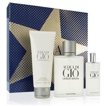 Armani Giorgio Acqua di Gio Pour Homme EDT 100 ml + EDT 15 ml + sprchový gél 75 ml darčeková sada