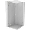 MEXEN/S - Lunar L sprchový kút dvere krídlové ľavá 90 x 90, transparent, nikel kartáčovaný 834L-090-090-97-00-L
