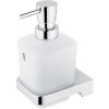 Nimco Maya - Dávkovač mydla s držiakom, matné sklo/chróm MA 29031C-T-26